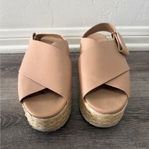 Vince Tan Platform Sandals